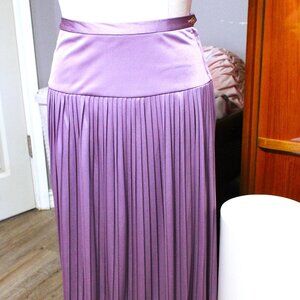 True Vintage Long Pleated Purple Skirt